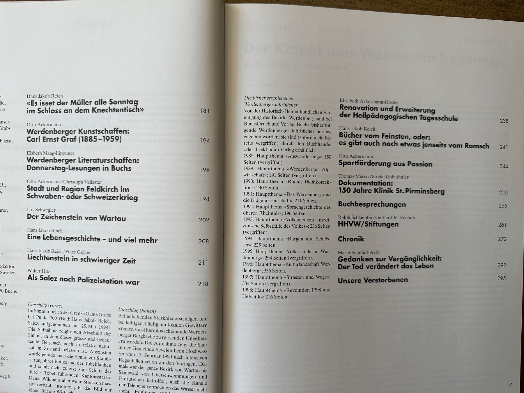 Libri: Werdenberger Jahrbuch 1999: Bäche – Nuovo (secondo la descrizione) da Berschis venduto da Vild1 2