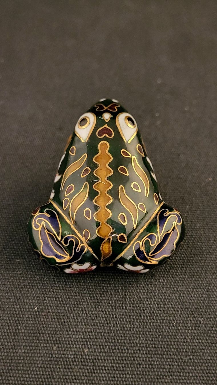 Figuren: Cloisonne-Frosch – Gebraucht aus Basel von spinne02 5