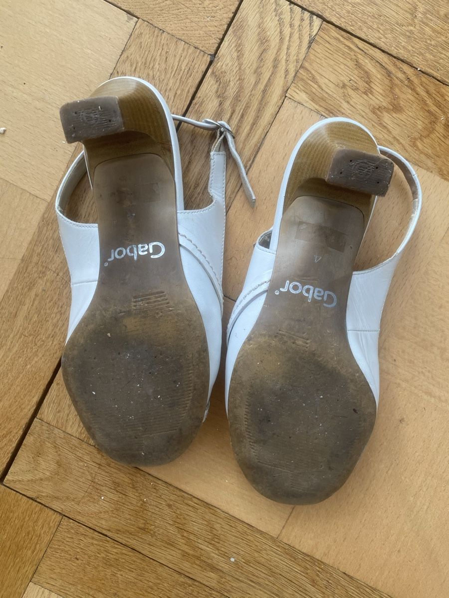 Gabor Damenschuhe: Gabor Sandalen weiss Leder Grösse 37  – Gebraucht aus Zürich von mar_zn2k 8