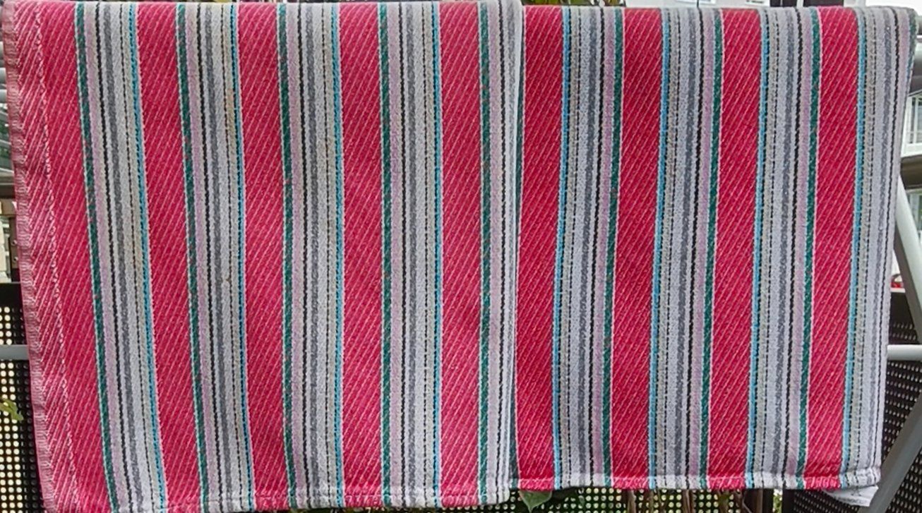 Strofinacci: Vintage 2 Küchenhandtücher 100% Baumwolle Patchwork - Stoff – Usato da Zürich venduto da Tanteemma369 3