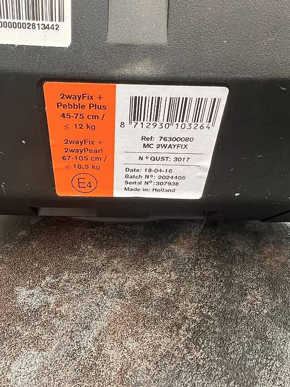 Sièges auto: 2way fix für Pepple Plus – D'occasion à Esslingen par agadola11 2