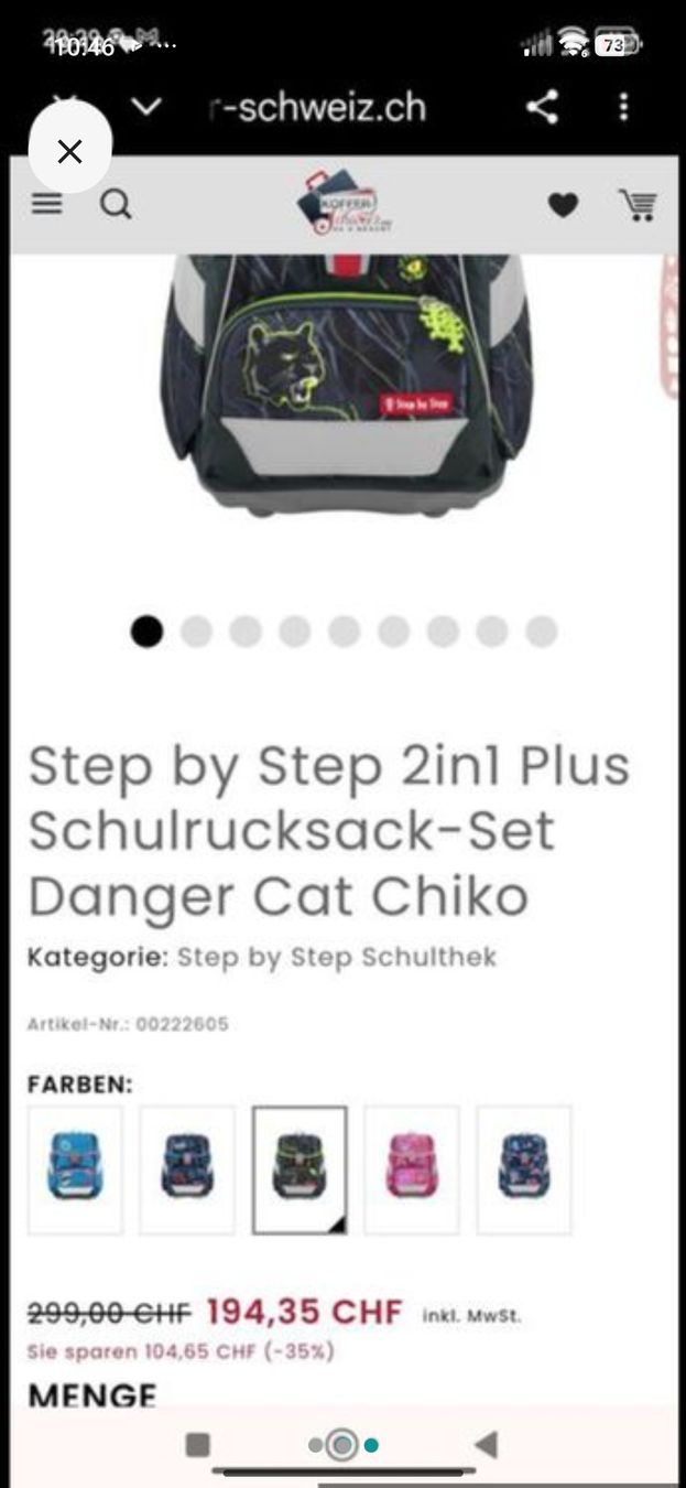 Borse & Zaini: Schulrucksack wie neu – Nuovo (secondo la descrizione) da Tagelswangen venduto da son_z88g 1