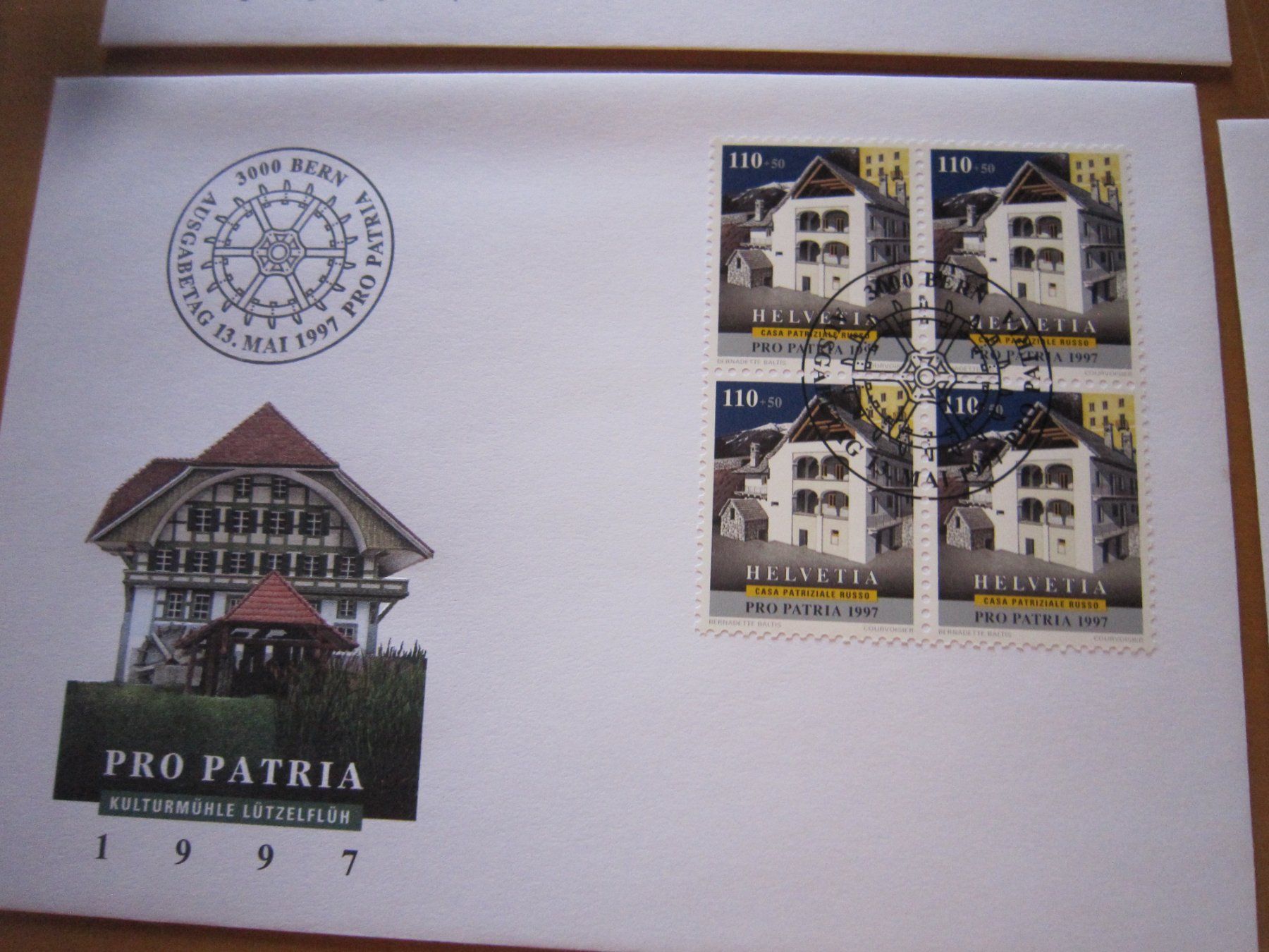 Tutti i francobolli: PP 1997 FDC Serie und 4er Blocks – Usato da Gordola venduto da Polentaefung 3