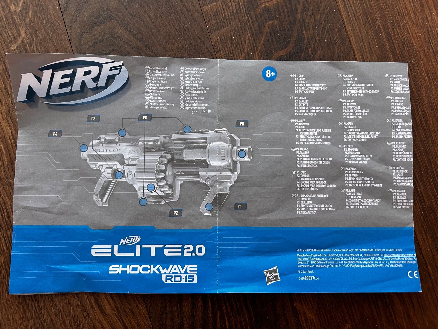 Nerf Giocattoli: Nerf Elite 2.0 Shockwave RD-15 mit 15-Dart Rotationstrommel – Usato da Wädenswil venduto da IH2_000 4