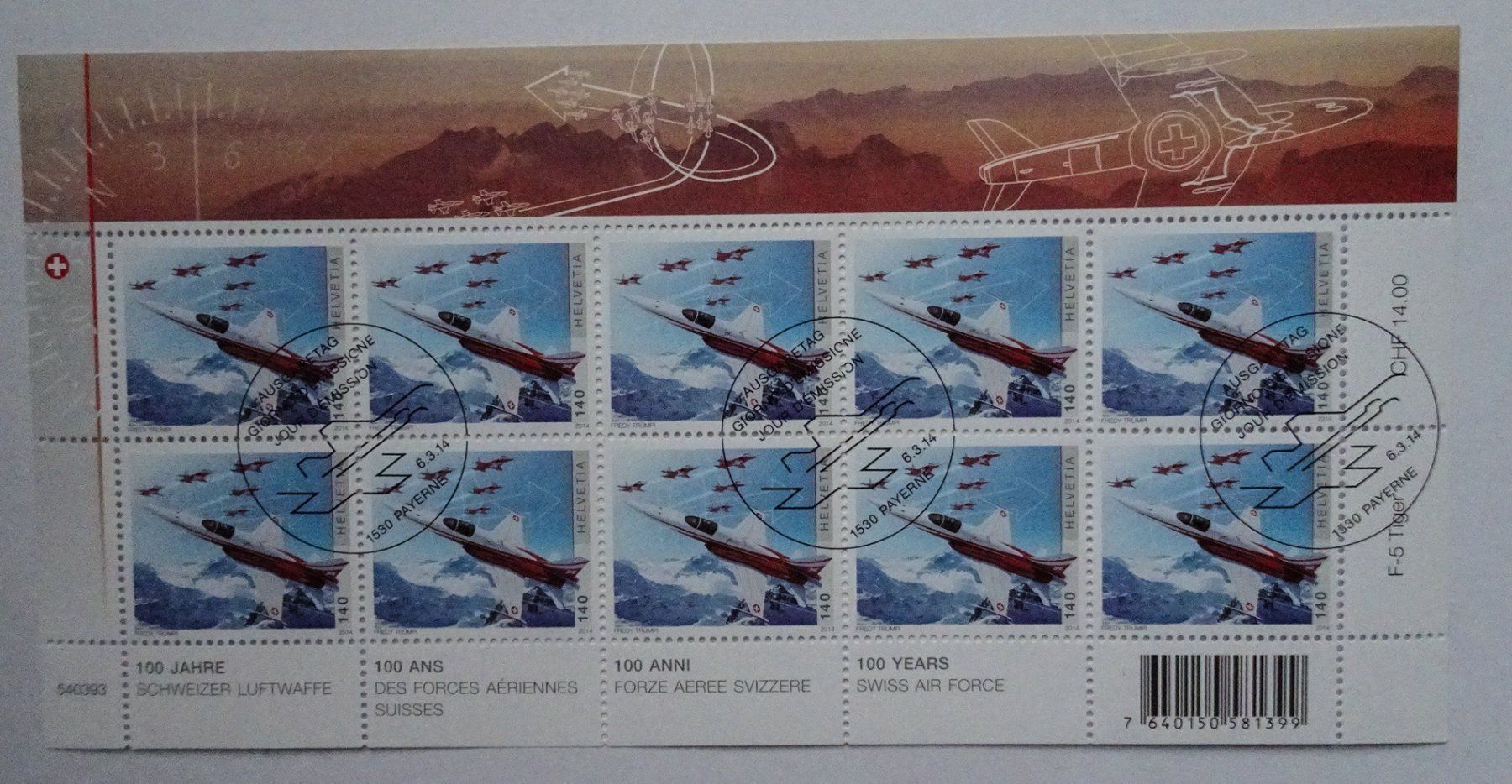 Tous les timbres: 2014 – Neuf (Voir description) à Aadorf par Chnorli-Furz