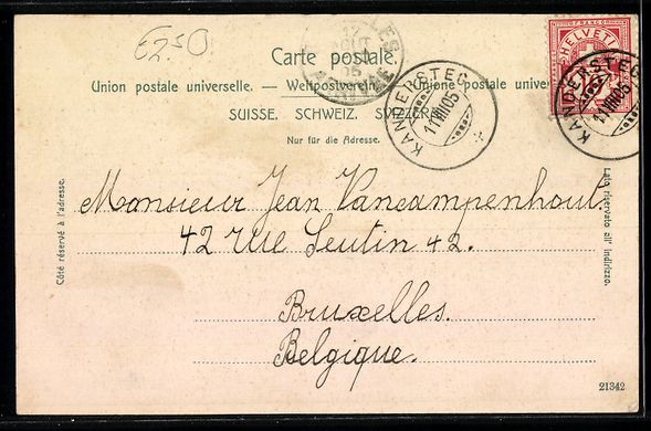 Cartes postales: Kandersteg, Grand Hotel Pension Loetschb – D'occasion à Berlin par bartko-reher 1