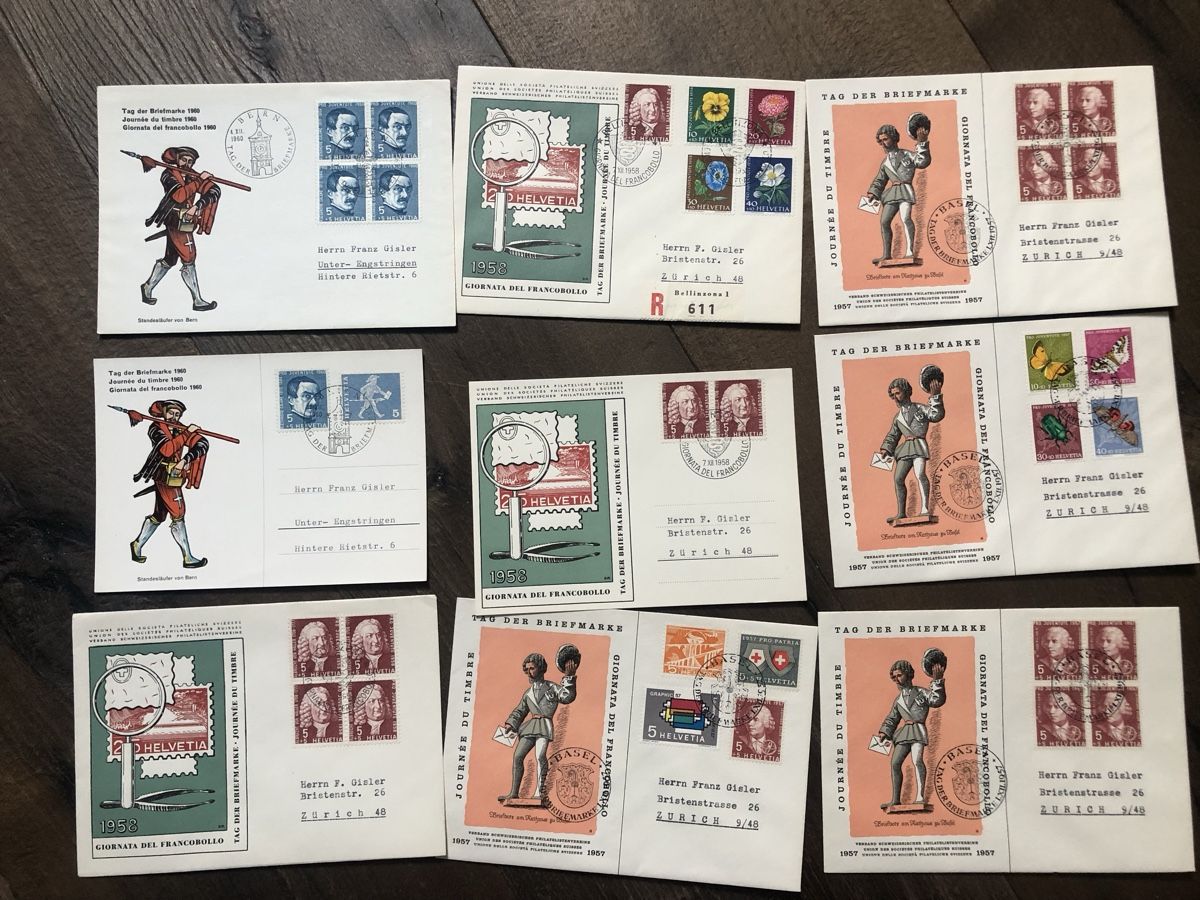 Alle Briefmarken: Sammlung TAG der BRIEFMARKE ab 1937 – Gebraucht aus Lufingen von Rac0 8