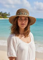 Raffia Strandhut in beige