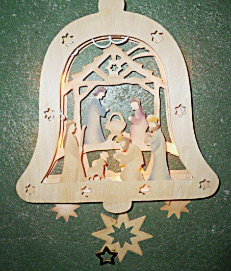 Alle Dekorationen: Holz Fensterlicht , Krippe kompl.Nr.32 – Gebraucht aus Effretikon von Heimstudio 6