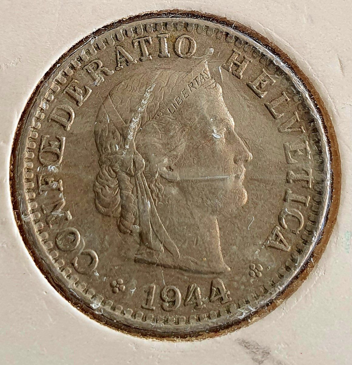 Tutti le monete: 20 Rp.1944 geschlossene 4 – Usato da Egerkingen venduto da Acc1