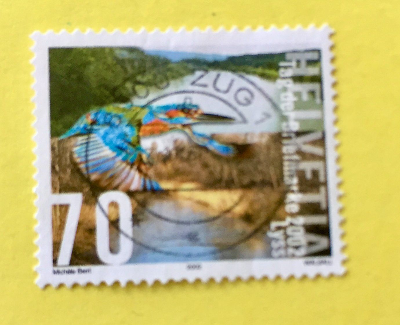 Tutti i francobolli: Nr.1071 Eisvogel  GESTEMPELT 2002 Zug – Usato da Aarau venduto da Billa007