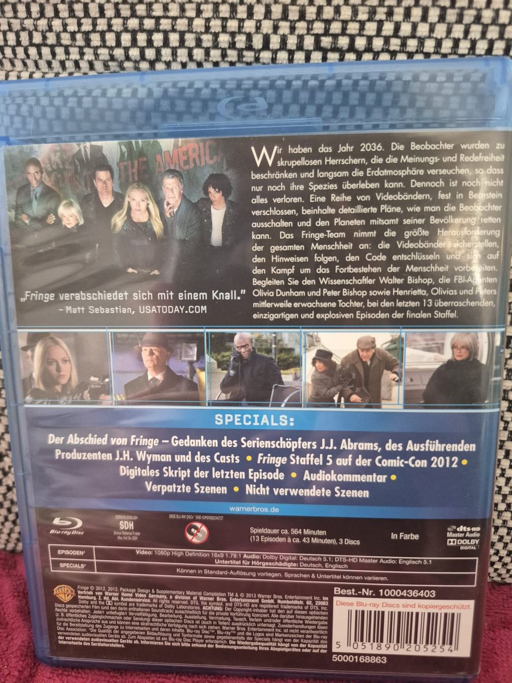 Tutti i DVDs: Fringe Staffel 5 Blu-ray Serie – Nuovo (secondo la descrizione) da Zollikofen venduto da wir_dl55 1