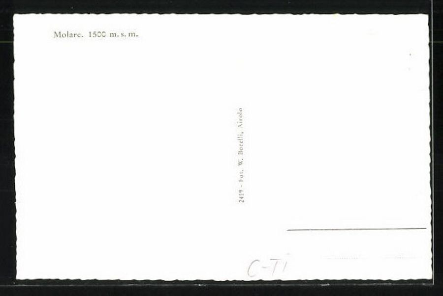 Ansichtskarten: Molare (Leventina), verso 1940 – Gebraucht aus Frauenfeld von POML 1
