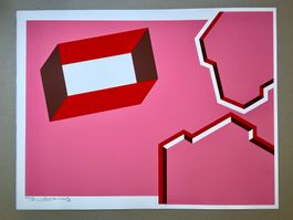 Ernst Brassel, 1945, Serigrafie original signiert