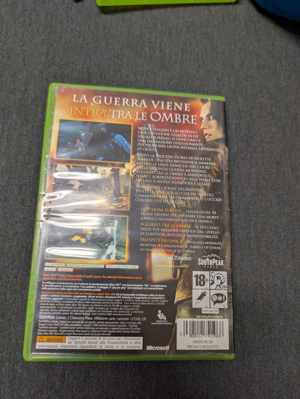 Giochi: Velvet assassins Microsoft Xbox 360 – Usato da Giubiasco venduto da Ticinerd 1