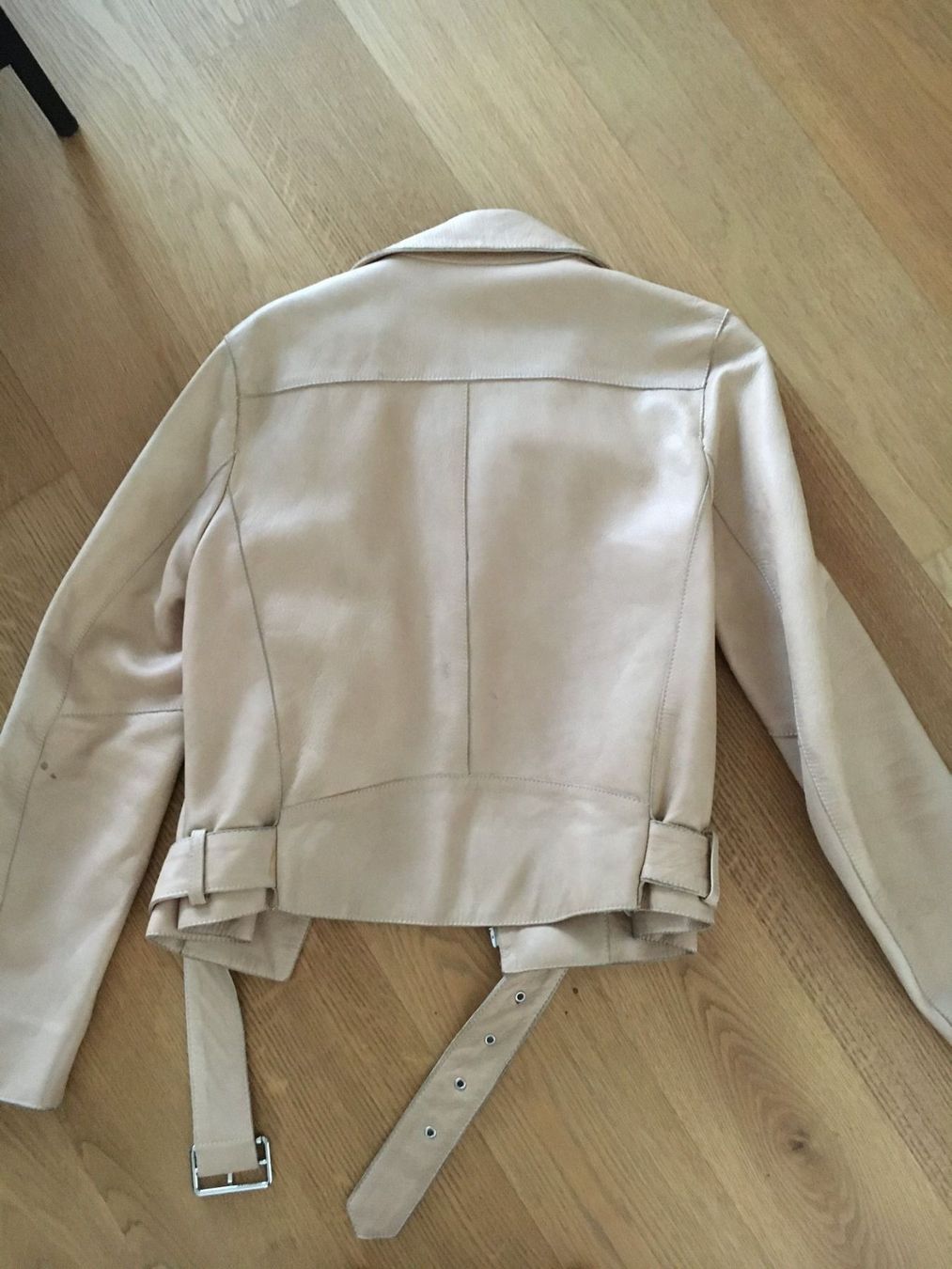 Sandro Giacche: Beige Lederjacke von SANDRO Gr. S – Usato da Rotkreuz venduto da Vkahlo 7