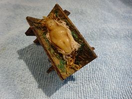 Mini Bidermeier Krippe / Wachs