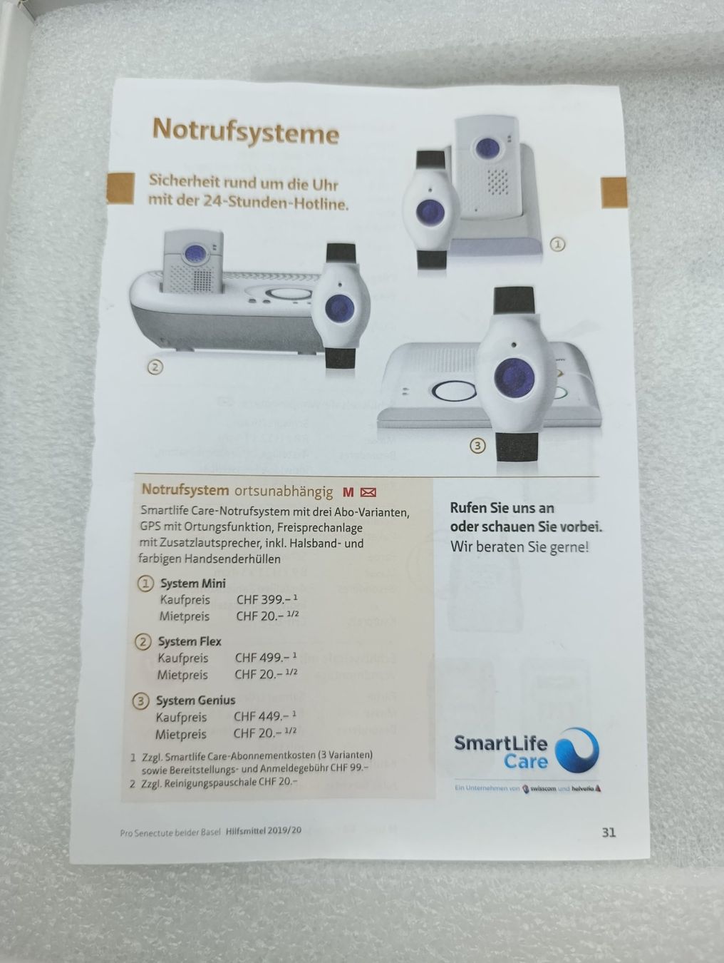 SmartLife Care Systèmes d'alarme: SmartLife Care Flex Notrufsystem, wie neu – D'occasion à Wil SG par Donaldus 6