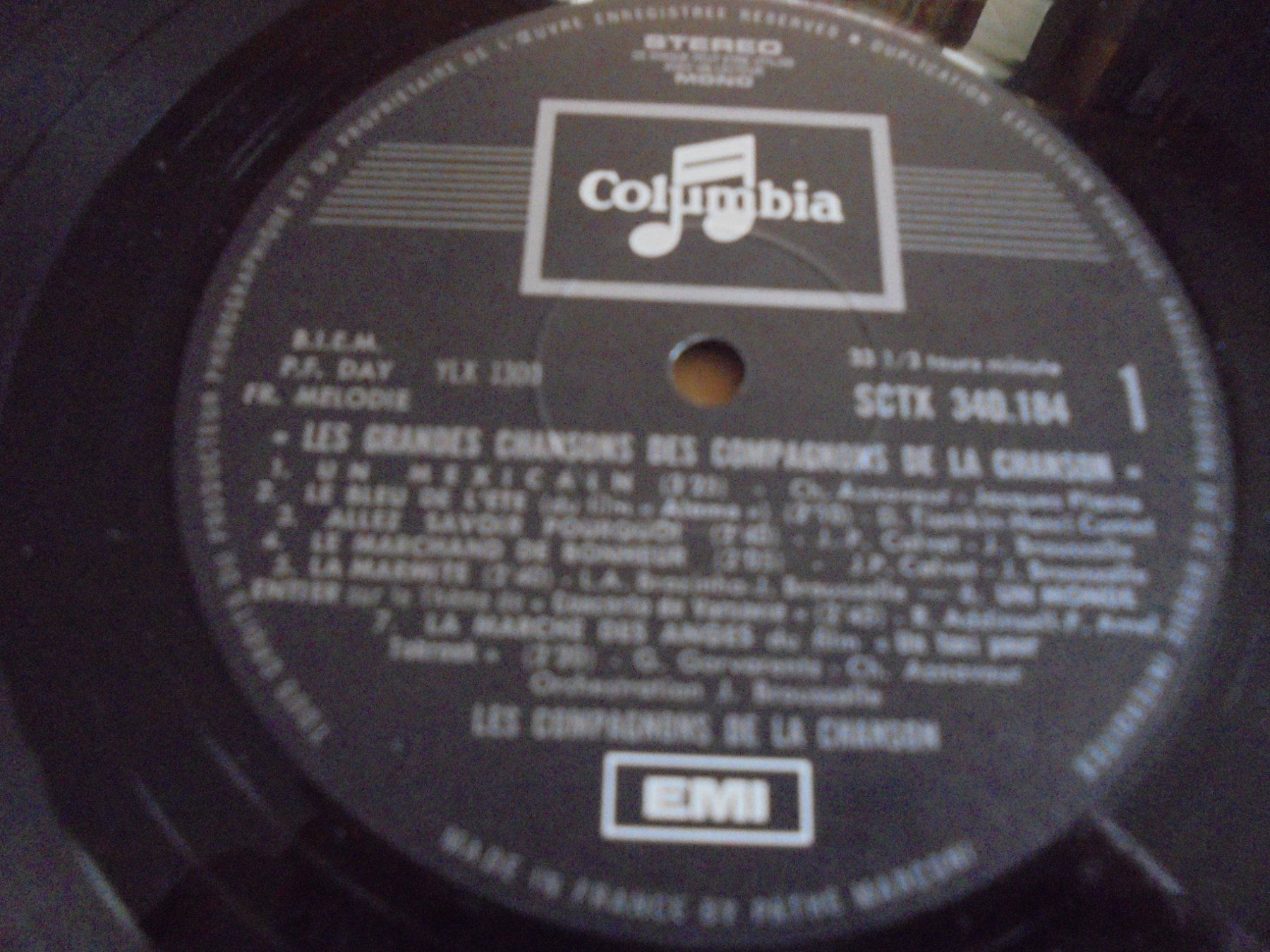 Dischi in vinile: Les Compagnons de la Chanson " Nos Grandes Chansons " LP – Usato da Crissier venduto da Promopost 2