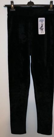 Neue kuschlige schwarze Damen Leggins