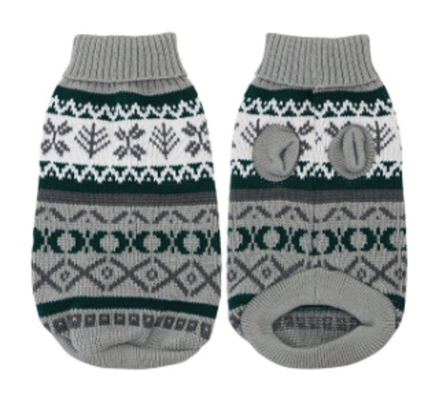 Abbigliamento: Warmer Hunde Strickpullover grau 18 cm Rückenlänge – Nuovo e nell'imballaggio originale da Rüegsauschachen venduto da W4PAW 1