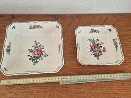 2 plats carrés porcelaine Villeroy et Boch Strasbourg C63