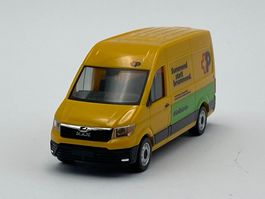 Herpa 098571 1:87 MAN eTGE Kasten Hochdach Schweiz. Post
