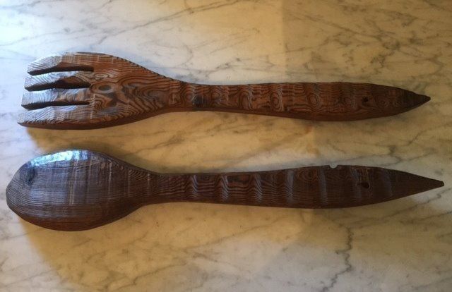 Bestecksets: afrikanisches Besteck Tropenholz – Gebraucht aus Bolligen von Astrophysiker06 2