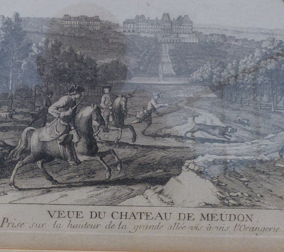 Incisioni: Alter Stich ++ Veue du Chateau de Meudon – Usato da Walkringen venduto da Casablanca777 5