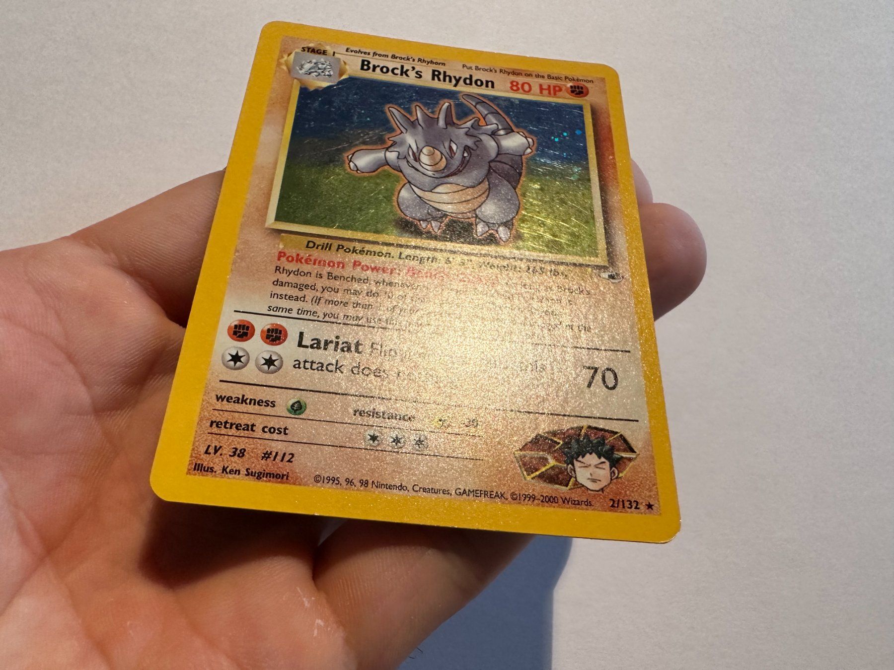 Pokémon Sammelbilder & Trading cards: Brock's Rhydon holo Gym Heroes EN – Gebraucht aus Hagendorn von Pokecollectorch 1