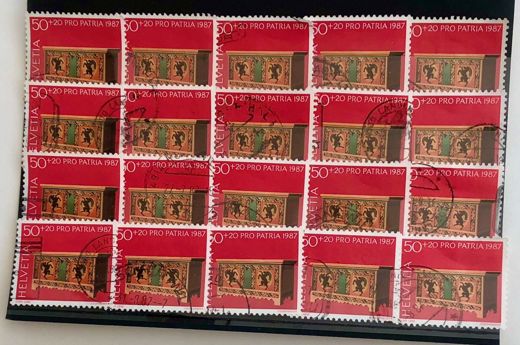 Tutti i francobolli: NR.B 216 BRIEFMARKEN GESTEMPELT – Usato da Aarau venduto da Billa007