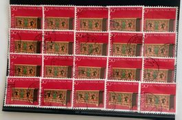 NR.B 216 BRIEFMARKEN GESTEMPELT