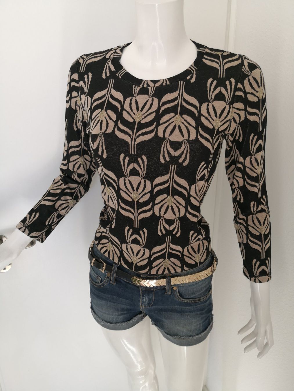 Zara Pullover & Sweatshirts: 🤩ZARA PULLOVER SCHWARZ-GOLD BLUMEN MUSTER NEU – Neu (gemäss Beschreibung) aus Olten von Naja-Twins-Twins 6