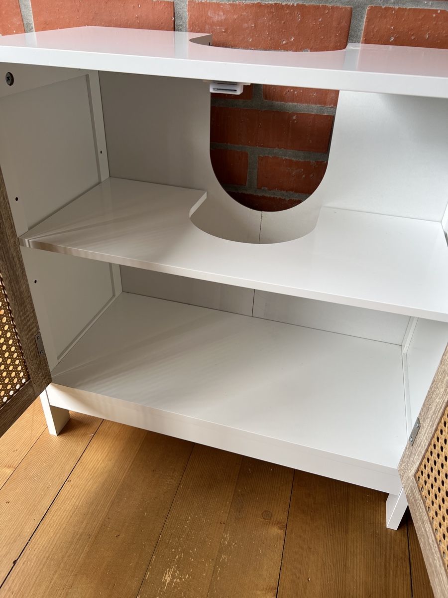 Mobili per bagno: Waschunterschrank Rattan Optik Weiss  – Usato da Biel/Bienne venduto da mona222 3