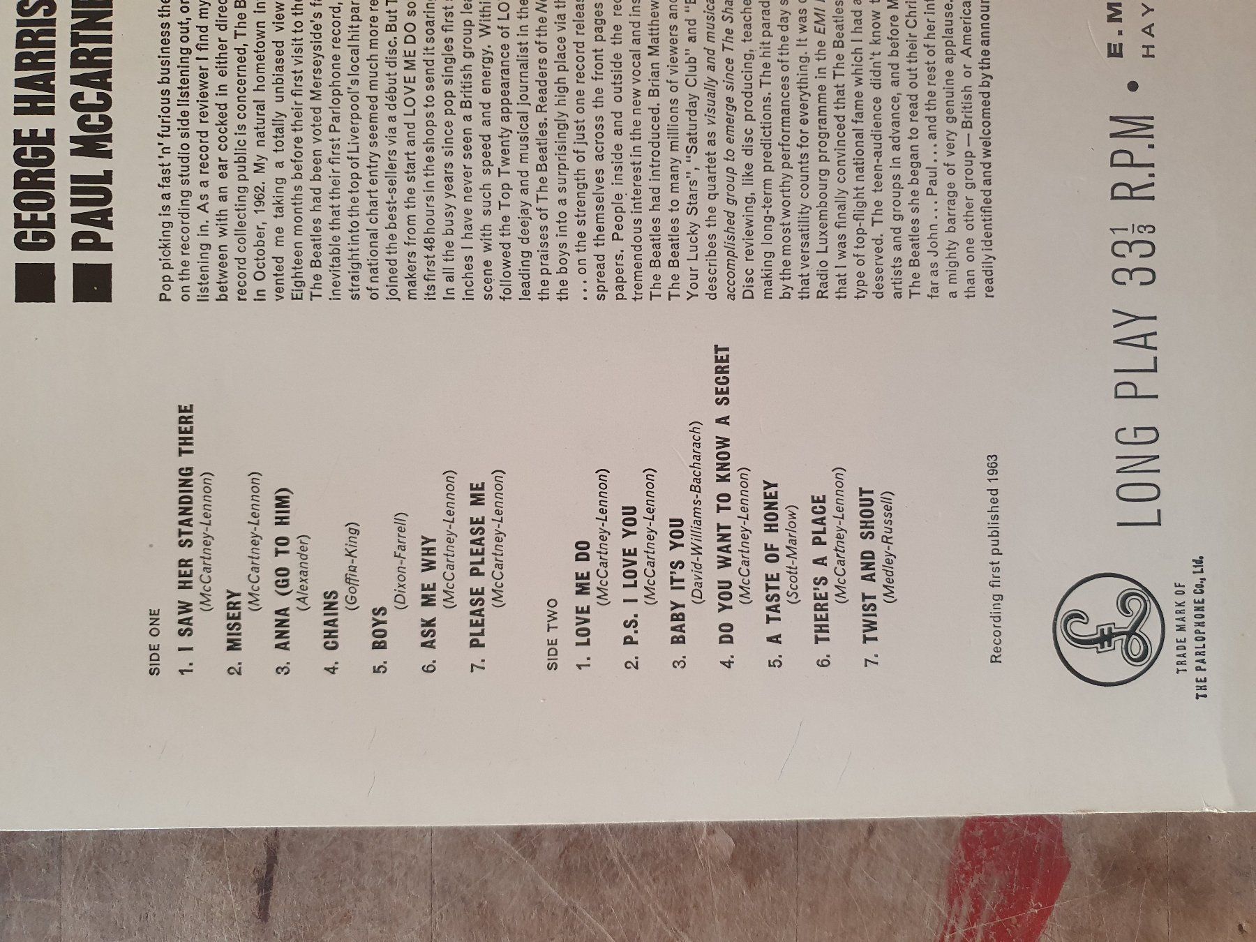 Vinyles: LP The Beatles Please Please Me – D'occasion à Zürich par loosebone 2