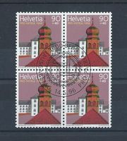 1996 - Pro Patria Zum. 253 en bloc de 4 oblitéré