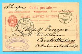 Postkarte von Aigle nach Charlottenburg 1902