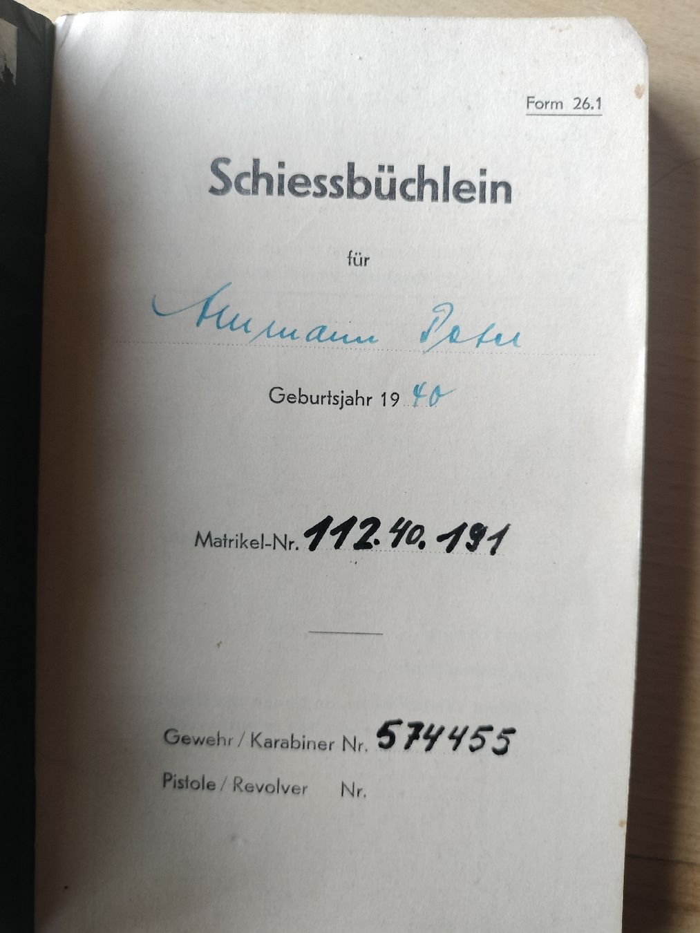 Documenti: Altes Schweizer Armee Militär Schiessbüchlein 1960 – Usato da Schwanden Sigrisw venduto da len_9yqg 1