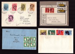 Lot de 4 enveloppes diverses