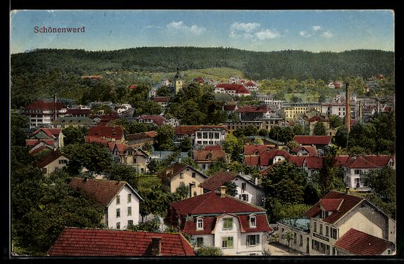 Cartes postales: AK Schönenwerd, Ortspanorama mit Kirche – D'occasion à Berlin par bartko-reher