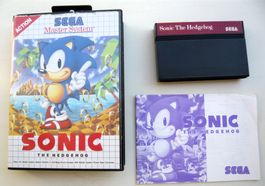 Master System : Sonic 1 the Hedgehog, 1991, CIB, TB état!