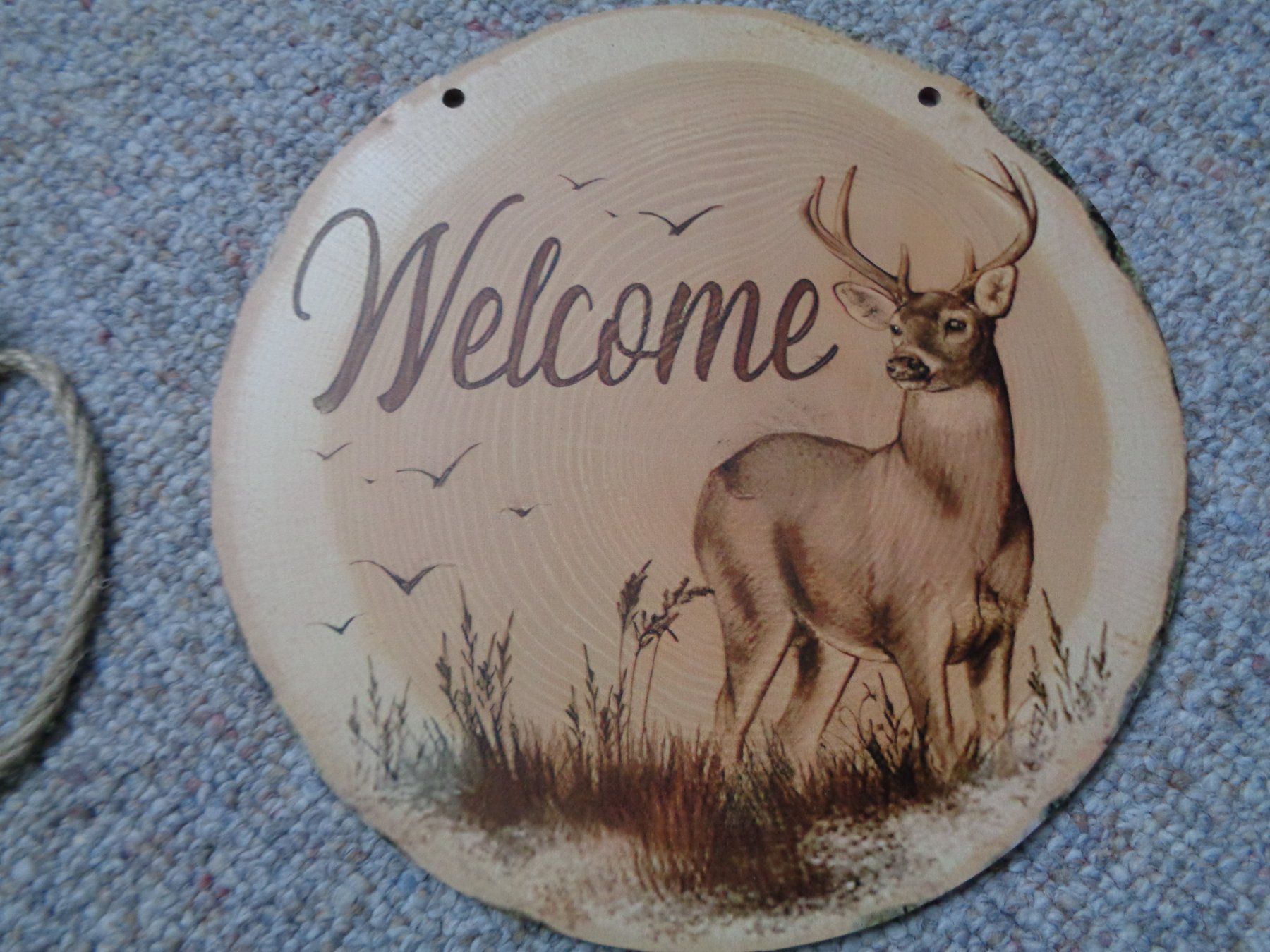 Insegne: Welcome Schild Elch (Holz) – Nuovo e nell'imballaggio originale da Langenbruck venduto da Gumsi 1