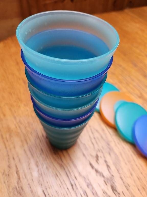 Tupperware Contenitori & Simili: Tupperware Becher 6 Stk. -mit 7 Deckeln – Usato da Gstaad venduto da Meiel2020 4