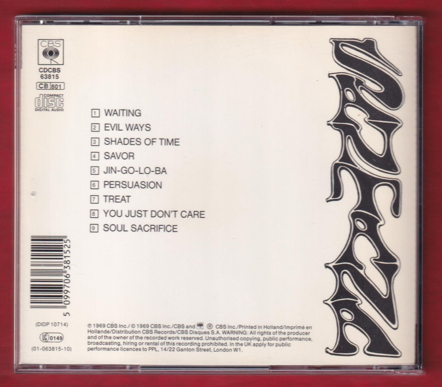 CD: Santana - Santana (CD) – Usato da Zürich venduto da Pfluftl2000 1