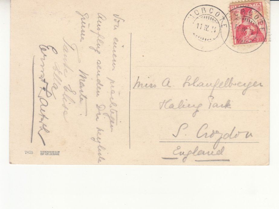 Cartoline postali: Morcote 1914 – Usato da Bürglen TG venduto da StampGraf 1