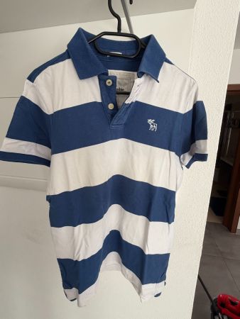🇺🇸 Abercrombie & Fitch Polo a Righe – Taglia M