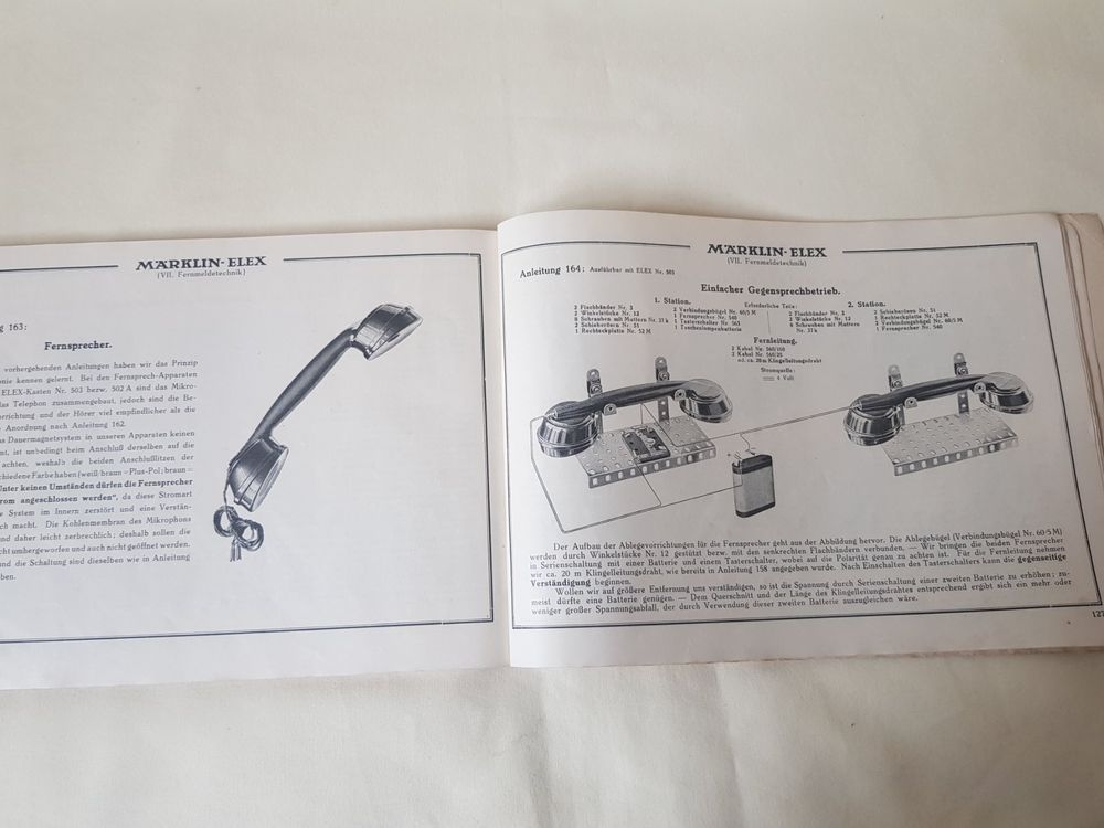 Märklin Elex Katalog 1949 Elektronischer Experimentierkasten (Gebraucht