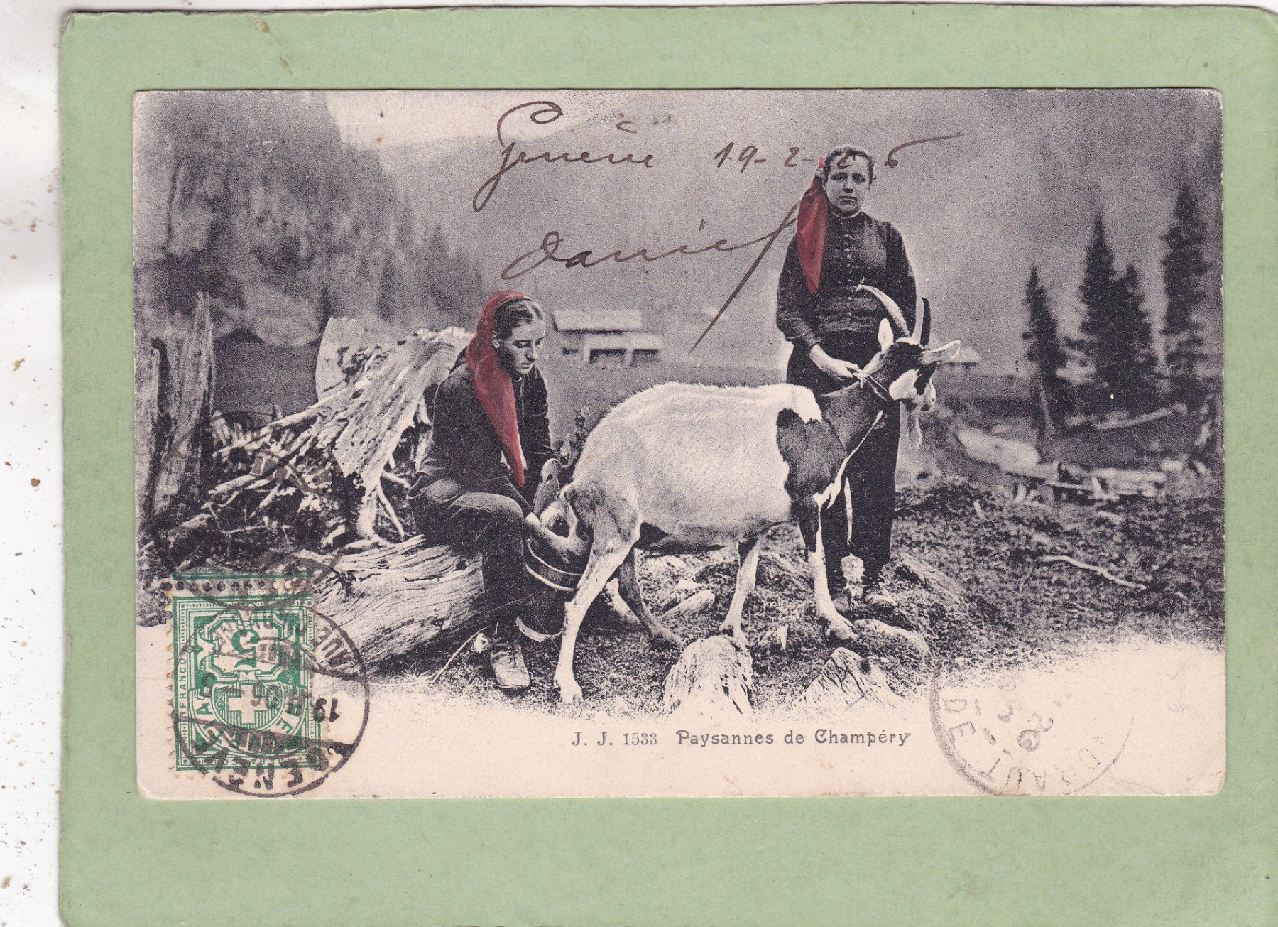 Cartes postales: Paysannes de Champéry 1906 – D'occasion à Herisau par Lisegrat2008