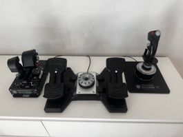 Thrustmaster Warthog mit Ruderpedal