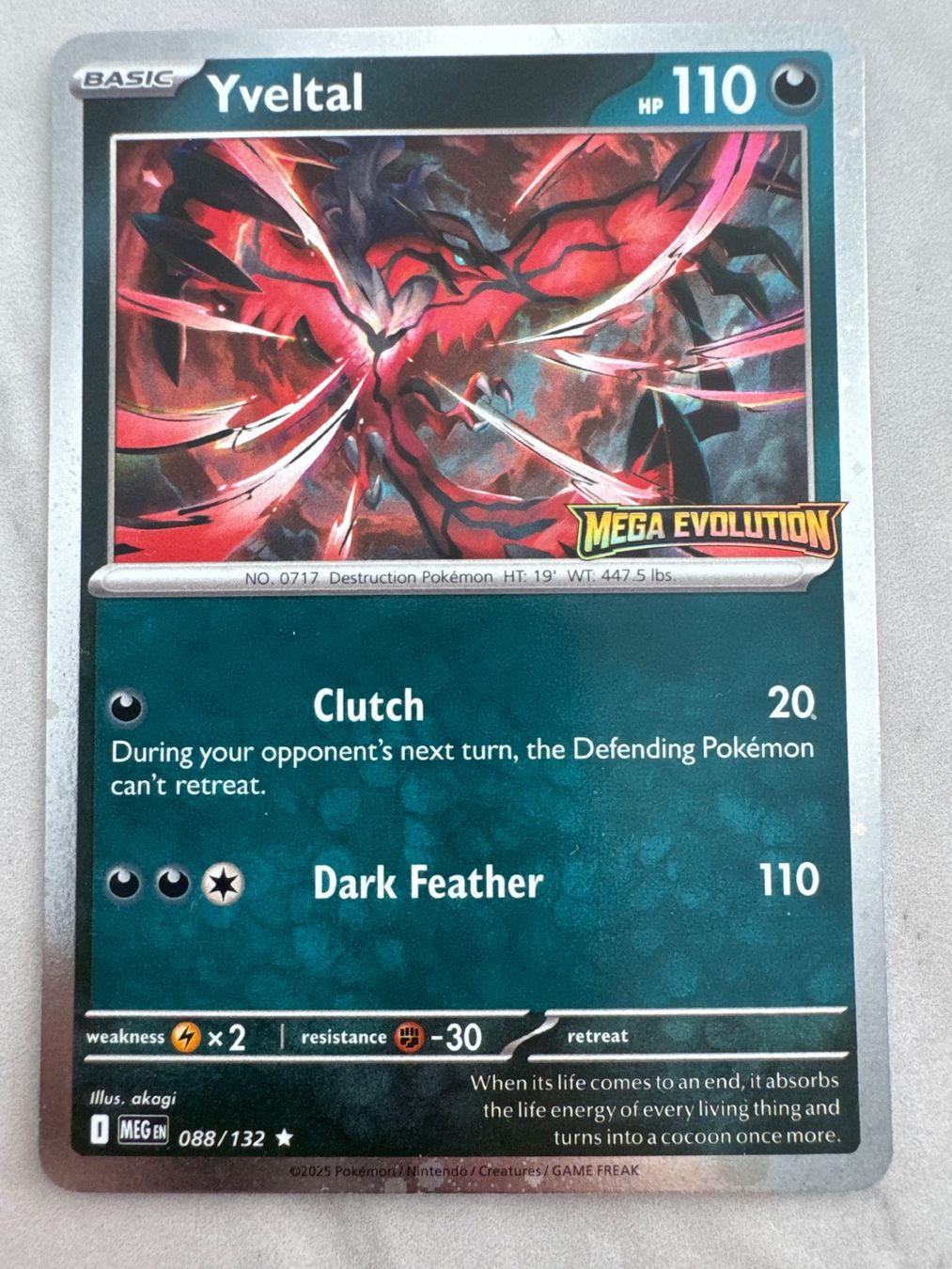 Pokémon Carte collezionabili: Yveltal MEG088 EN - Mega Evolution Stamp PROMO – Nuovo (secondo la descrizione) da Wil SG venduto da Prof.Eich